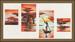 Вышивка АИ-012 Вечерняя Африка Вышивка АИ-012 Вечерняя Африка