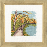 Вышивка М-016 Набережная в парке Вышивка М-016 Набережная в парке