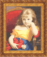 Вышивка МК-008 Девочка с куклой Вышивка МК-008 Девочка с куклой