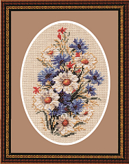 Вышивка Б-009 Бутоньерка с ромашками